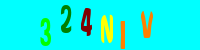Blue Captcha Image