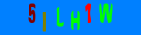 Blue Captcha Image