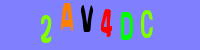 Blue Captcha Image