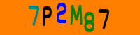 Blue Captcha Image