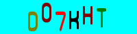 Blue Captcha Image