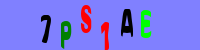 Blue Captcha Image