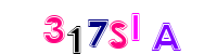 Blue Captcha Image