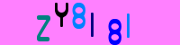 Blue Captcha Image