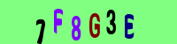 Blue Captcha Image