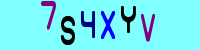 Blue Captcha Image