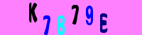Blue Captcha Image