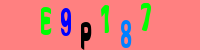 Blue Captcha Image