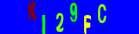 Blue Captcha Image