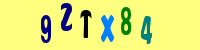 Blue Captcha Image