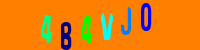 Blue Captcha Image