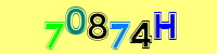 Blue Captcha Image