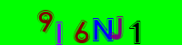 Blue Captcha Image
