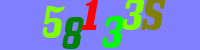 Blue Captcha Image