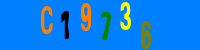 Blue Captcha Image