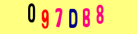 Blue Captcha Image