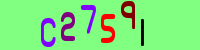 Blue Captcha Image