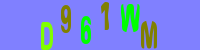 Blue Captcha Image
