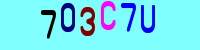 Blue Captcha Image