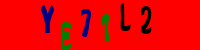 Blue Captcha Image