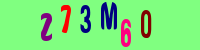 Blue Captcha Image