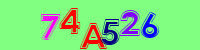 Blue Captcha Image