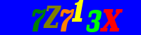 Blue Captcha Image