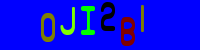 Blue Captcha Image