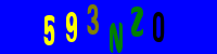 Blue Captcha Image