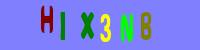 Blue Captcha Image