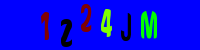 Blue Captcha Image