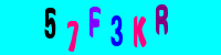 Blue Captcha Image
