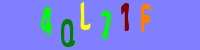 Blue Captcha Image