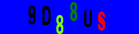Blue Captcha Image