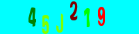 Blue Captcha Image