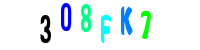 Blue Captcha Image