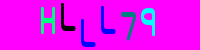 Blue Captcha Image