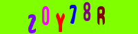Blue Captcha Image
