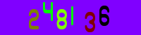 Blue Captcha Image