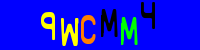 Blue Captcha Image
