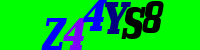 Blue Captcha Image