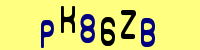 Blue Captcha Image