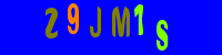Blue Captcha Image