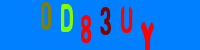 Blue Captcha Image