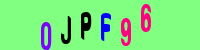 Blue Captcha Image