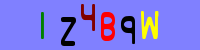 Blue Captcha Image