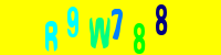 Blue Captcha Image