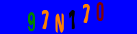Blue Captcha Image
