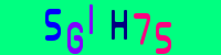 Blue Captcha Image