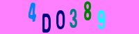 Blue Captcha Image
